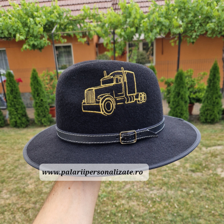 La Cerecrea Clienților - Pălărie neagră cu TIR cusut