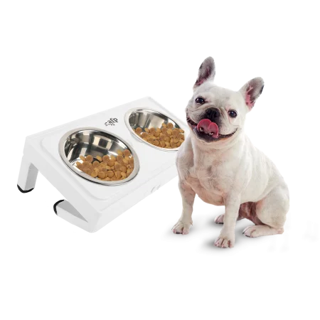 All for Paws Adjustable Double Feeder cu Doua Boluri 2x750 ML [4]