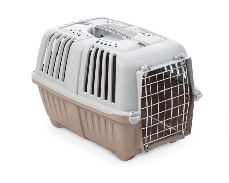 Leopet Cusca Transport Pratiko cu Usa Metalica 55x36x36 Cm [4]