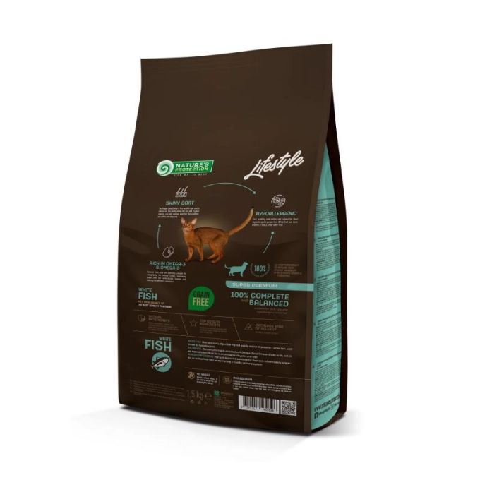 Nature's Protection Lifestyle Grain Free Adult Cat White Fish [8]