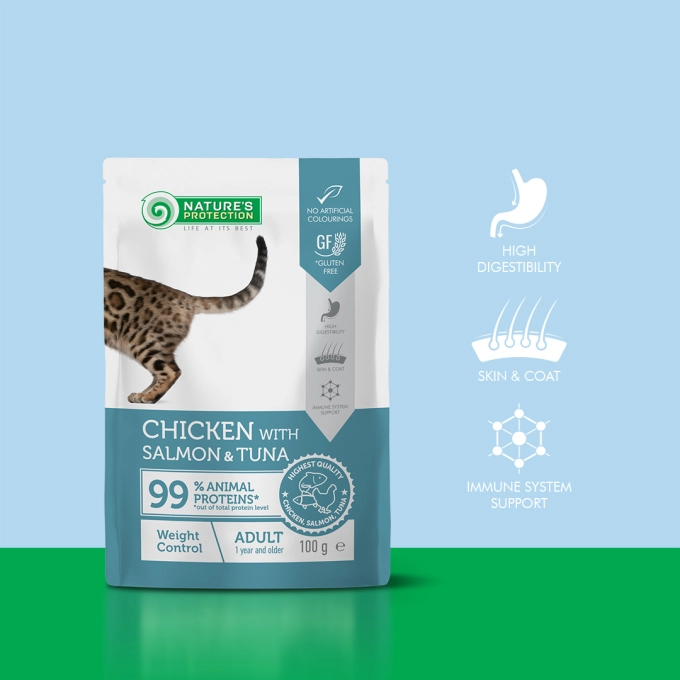 Nature's Protection Weight Control Chicken with Salmon and Tuna 100 G [2]