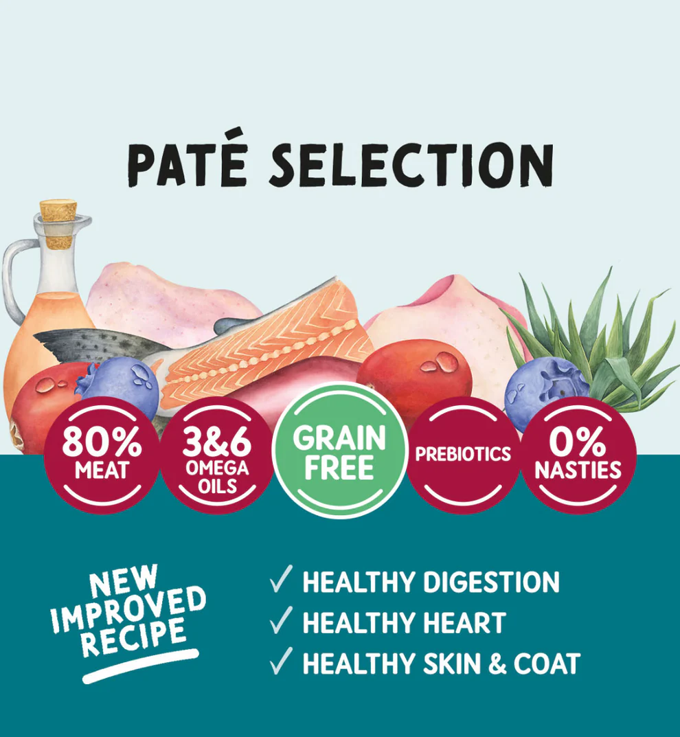 Naturo Cat Adult Pate Selection cu Pui, Somon si Curcan 12x85 Gr [3]