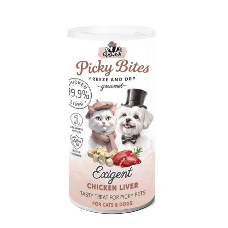 Pet’s Dessert Recompense Picky Bites Exigent cu Ficat de Pui [2]