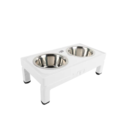 Castroane, Boluri si Accesorii - All for Paws Adjustable Double Feeder cu Doua Boluri 2x750 ML