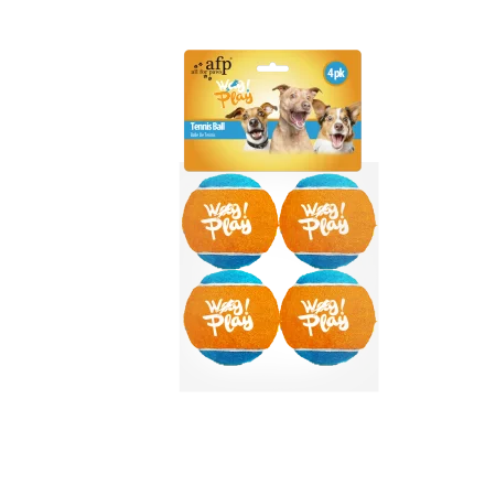 Jucarii Caini - All for Paws Tennis Ball Set 4 Mingi pentru Caini