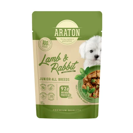 Taste of the Wild - Araton Junior Dog Cubulete de Miel si Iepure in Sos 500 Gr