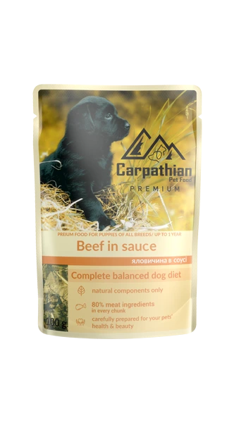Carpathian Pet Food - Carpathian Dog Junior Vita in Sos 100 Gr
