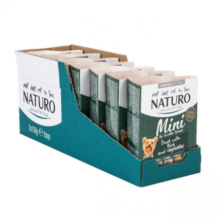 Naturo - Caserola Naturo Adult Mini cu Carne de Rata, Orez si Legume 150 gr