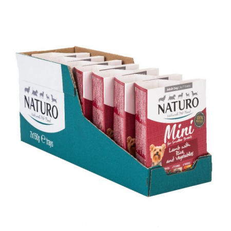Naturo - Caserola Naturo Adult Mini cu Miel, Orez si Legume 150g