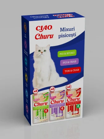 Pisici - Ciao Churu Mixuri Pisicesti Churu Bites si Churu Creamy 6 Buc