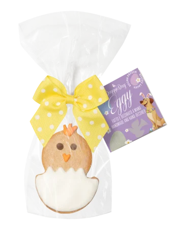 Recompense si Delicii pentru Caini - Doggyebag Biscuit Artizanal Eggy cu Glazura de Iaurt pentru Caini 25 Gr