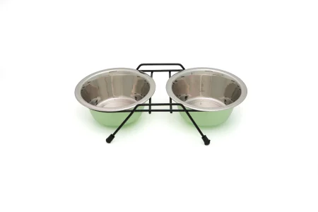 Castroane, Boluri si Accesorii - Leopet Castron Inox Twin Coloured pentru Caini si Pisici