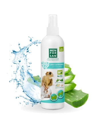 Sampoane si Balsamuri - Menforsan Spray Antiscarpinat cu Aloe Vera pentru Caini si Pisici 250 ML