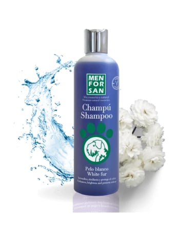 Sampoane, balsamuri si parfumuri - Menforsan Shampoo for White Coat/ Blana Alba 300 Ml