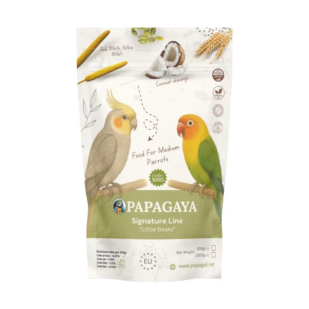 Hrana Pasari - Papagaya Signature Line Little Beaks Hrana pentru Papagali de Talie Medie cu Cioc Mic