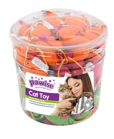 Jucarii Pisici - Pawise Caddice Mice Set 96 Buc