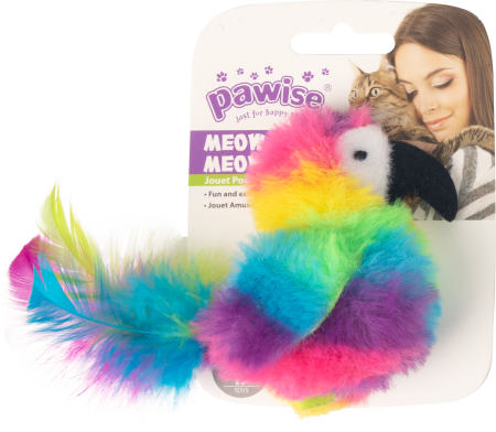 Pisici - Pawise Cat Toy Rainbow Bird pentru Pisici