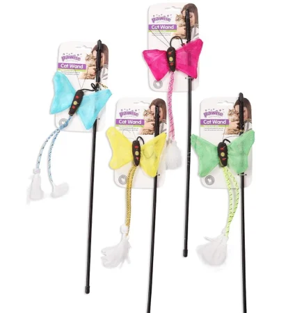 Jucarii Pisici - Pawise Cat Wand Butterfly Undita pentru Pisici