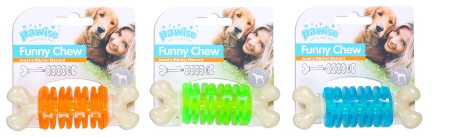 Caini - Pawise Funny Chew Ring Jucarie de Ros pentru Caini L 15 cm