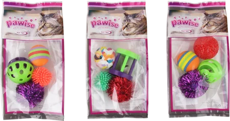 Jucarii Pisici - Pawise Jucarii Asortate pentru Pisici 4 Buc