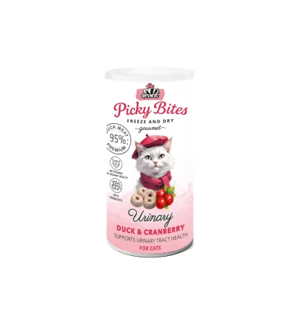 Recompense si Delicii pentru Pisici - Pet’s Dessert Recompense Picky Bites Urinary cu Rata si Merisoare