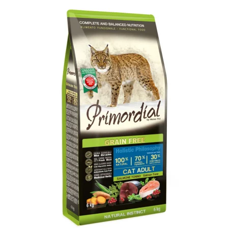 Pisici - Primordial GF Holistic Cat Adult cu Somon si Ton