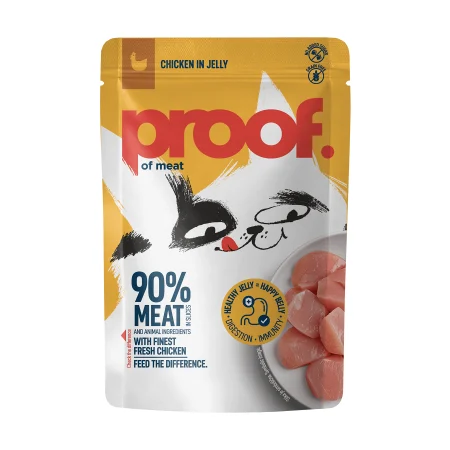 Proof - Proof Hrana Umeda pentru Pisici cu Pui in Jeleu 85 Gr