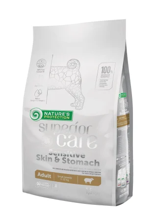 Superior Care - Superior Care Sensitive Skin & Stomach Adult Small and Mini Breeds cu Miel