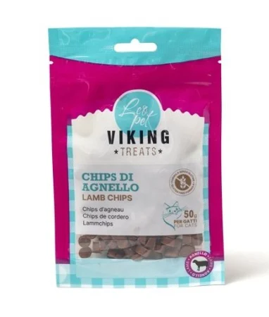 Pisici - Viking Cat Recompense Chips cu Miel 50 Gr