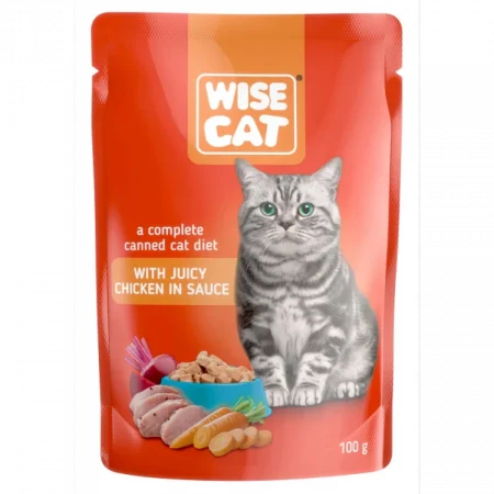 Wise - Wise Cat Plic cu Pui si Legume in Jeleu