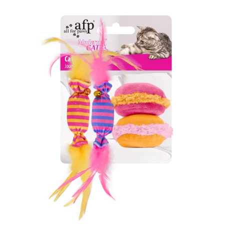 Pisici - Afp Modern Cat Sweet Dessert Platter Set 4 Jucarii pentru Pisici