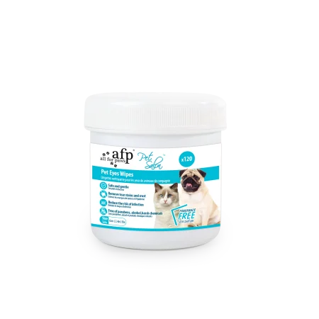 Import - Afp Pet Salon Servetele Umede pentru Ochi si Urechi 120 Buc