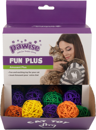 Import - Pawise Fan Plus Box Wilow Ball Set de 36 Buc