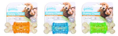 Import - Pawise Funny Chew Jucarie de Ros pentru Caini S 10,5 cm