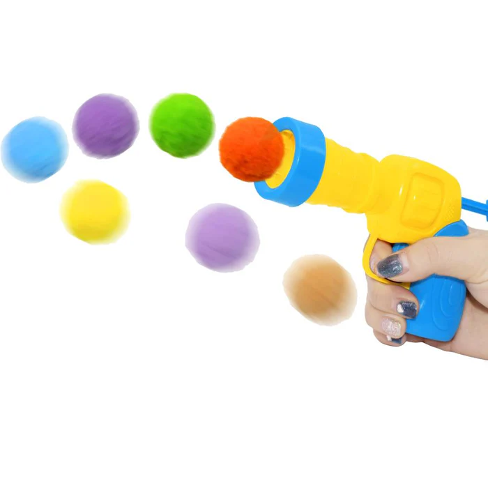 Import - Pawise Pistol cu Bile Pom Pom pentru Pisici