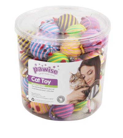 Import - Pawise Rope Ball Mouse Set de 48 Buc