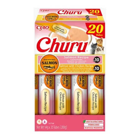Ciao Churu Cat Variety Recompense Cremoase cu Somon si Pui 20 Buc [2]