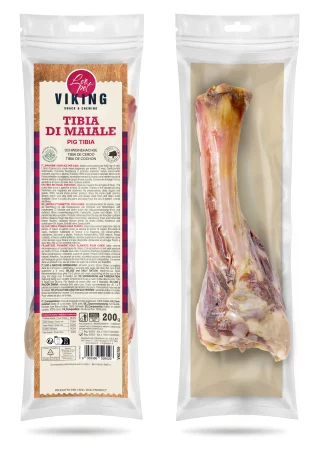 Leopet Viking Barf Pork Shank pentru Caini 200 Gr [1]