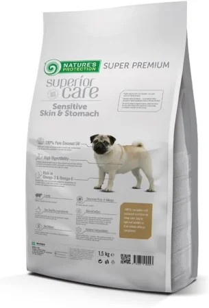 Superior Care Sensitive Skin & Stomach Adult Small and Mini Breeds cu Miel [1]