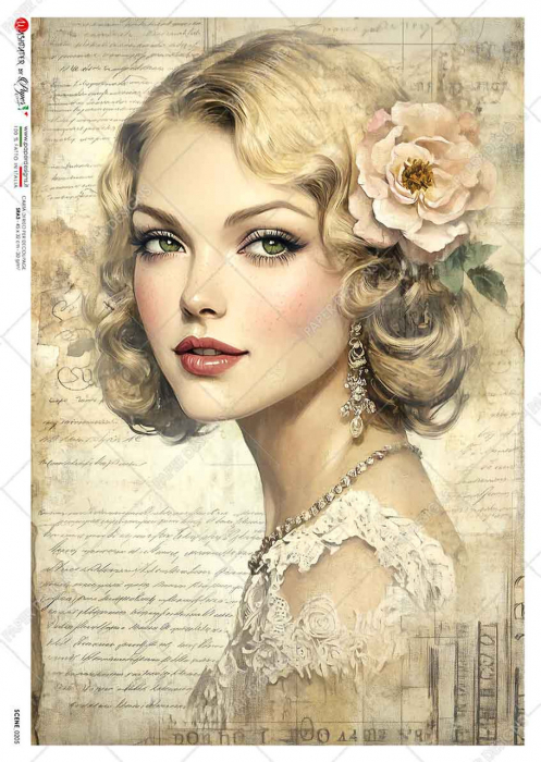 paper-designs-vintage-portrait-and-letter-i-hartie-de-orez-a4 [1]