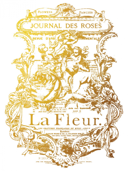 CURATED SIGNAGE – set transfer decorativ cu folie aurie – 4 pagini A3 [5]