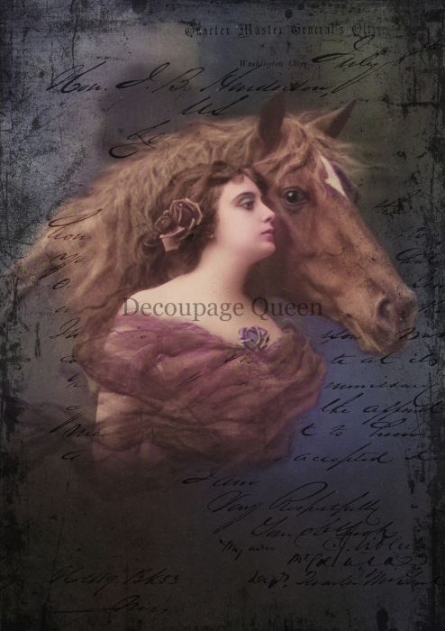 decoupage-queen-equestrian-beauty-hartie-de-orez-a4 [1]