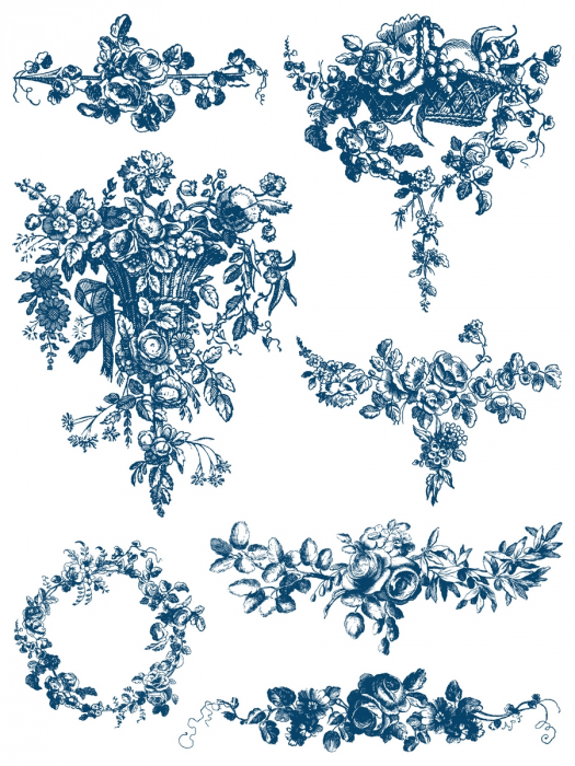 DELFT TRADITIONS AZURE – IOD Paint Inlay – set 8 pagini A3 [3]