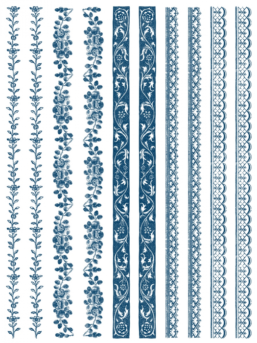DELFT TRADITIONS AZURE – IOD Paint Inlay – set 8 pagini A3 [6]
