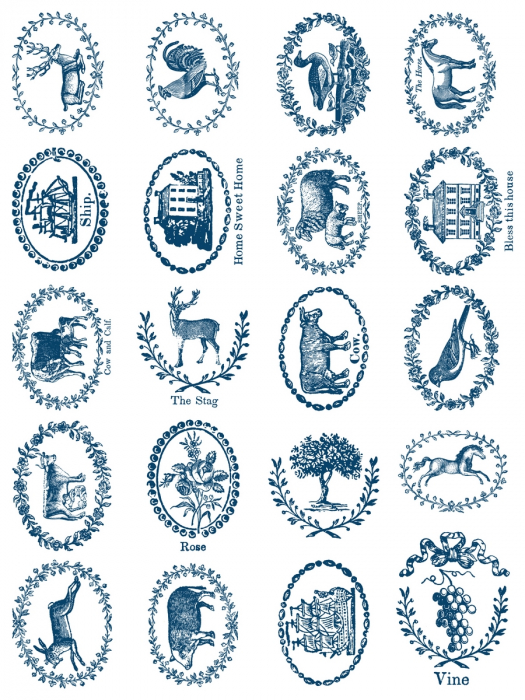DELFT TRADITIONS AZURE – IOD Paint Inlay – set 8 pagini A3 [5]