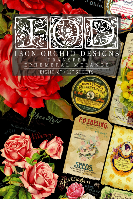 EPHEMERAL MELANGE transfer decorativ – set de 8 pagini A4 [1]