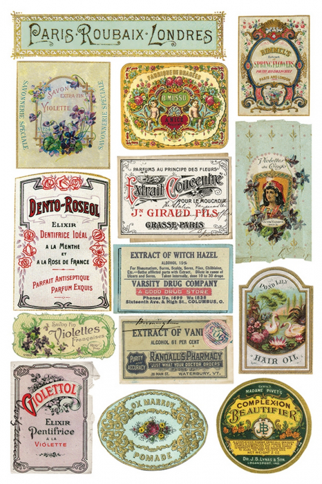 EPHEMERAL MELANGE transfer decorativ – set de 8 pagini A4 [7]