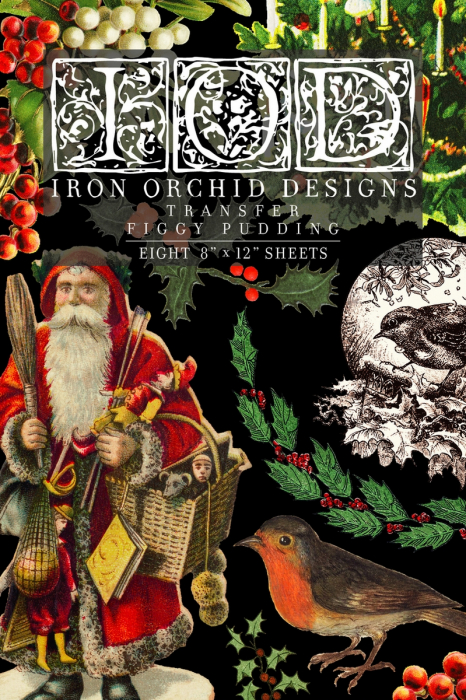 FIGGY PUDDING – transfer decorativ, set de 8 pagini A4 [1]