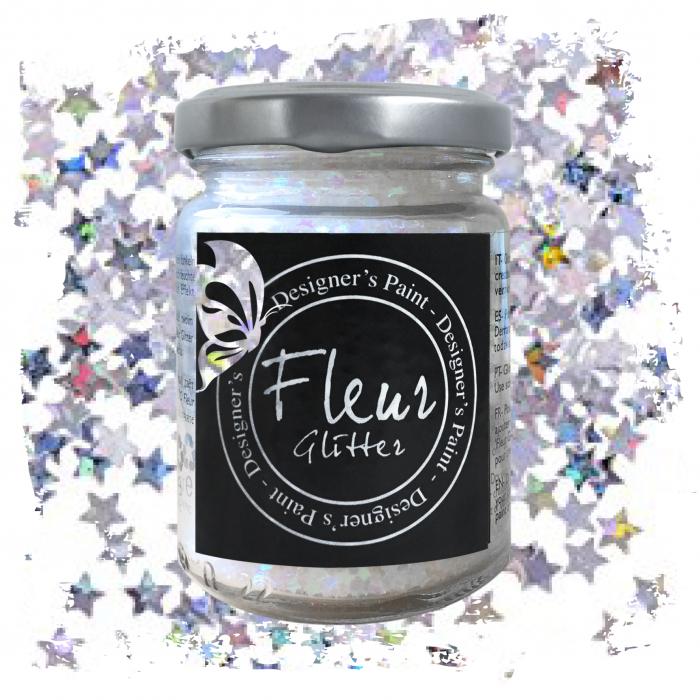 Fleur Glitter Pudră – Stelle White Rainbow, Reflexii Irizate, 90 gr [1]