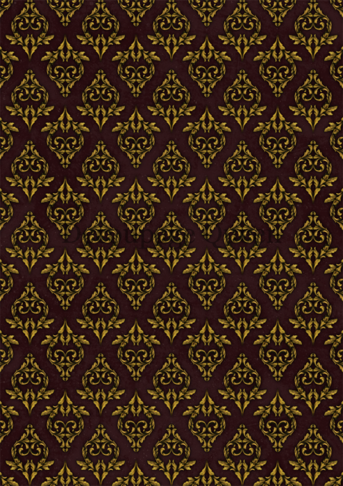 Hârtie de orez Dainty and the Queen Neo Victorian Wallpaper Red [1]